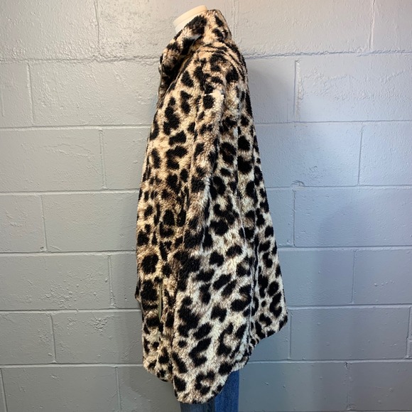 Filly Flair Leopard Print Sherpa Fleece Quarter Zip Pullover XXL Women's - Picture 5 of 8